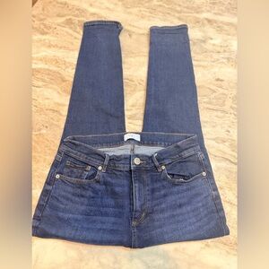 LOFT Outlet Petite Jeans Size 8P Dark Wash Stretch Denim Mid Rise